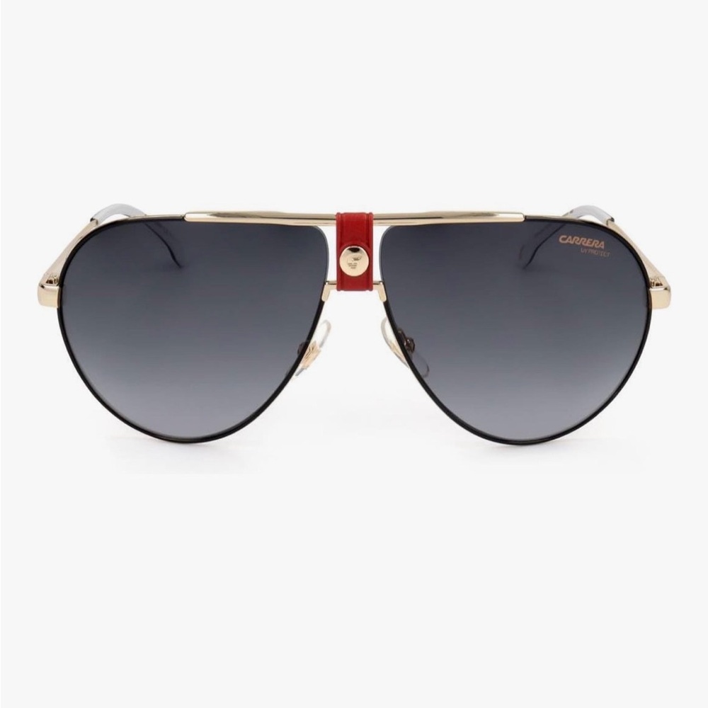 Carrera Red and Gold Aviator Sunglasses